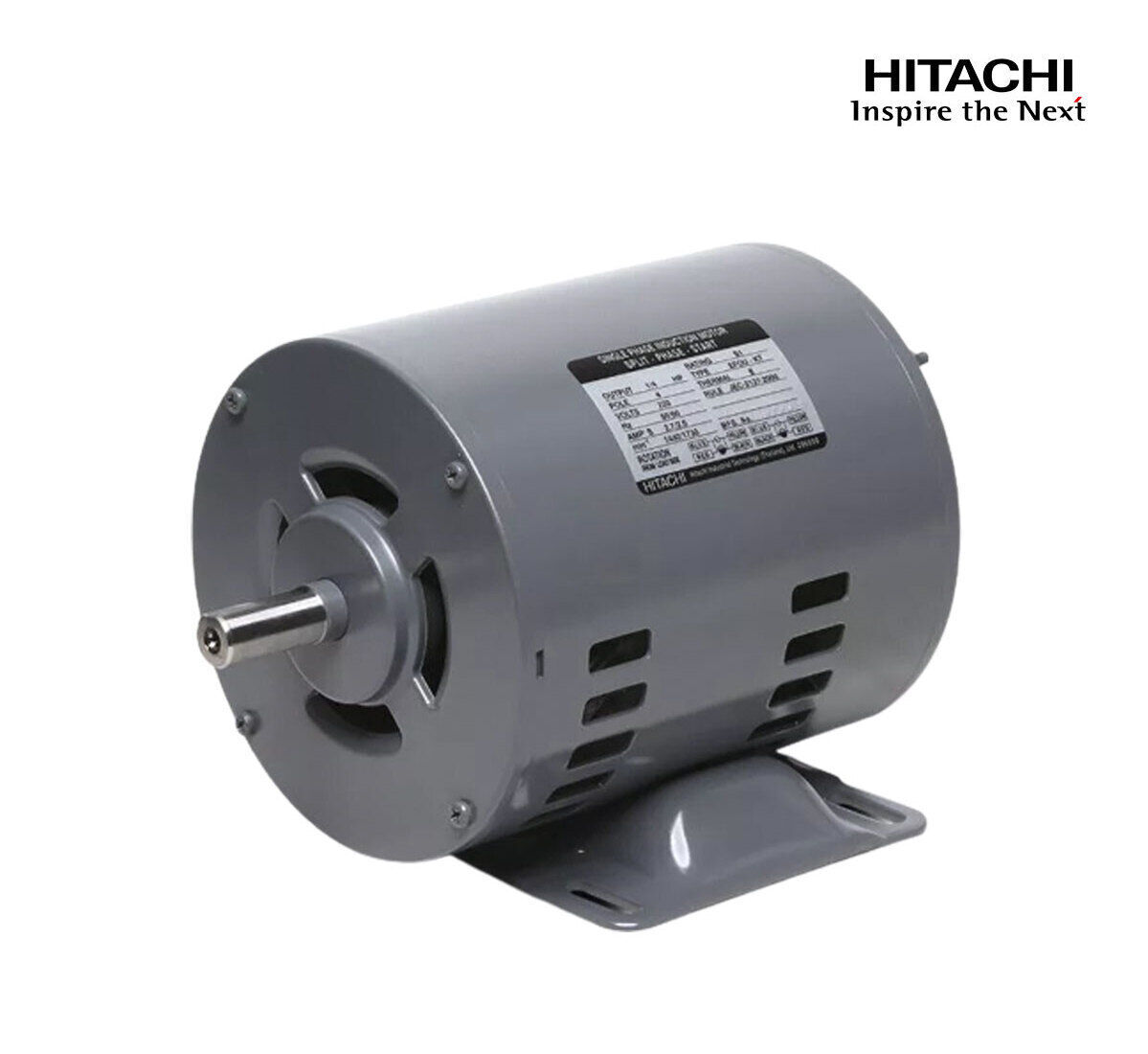 มอเตอร์ฮิตาชิของแท้ 100% HITACHI รุ่น EFOU-KT กำลัง 1/4 แรงม้า (0.18 KW.) กำลังไฟฟ้าที่ใช้ 220V ความเร็วรอบตัวเปล่า 1450 RPM แกนเพลามอเตอร์ 14 MM.รับประกัน 3 ปี มีของพร้อมจัดส่งทุกวัน