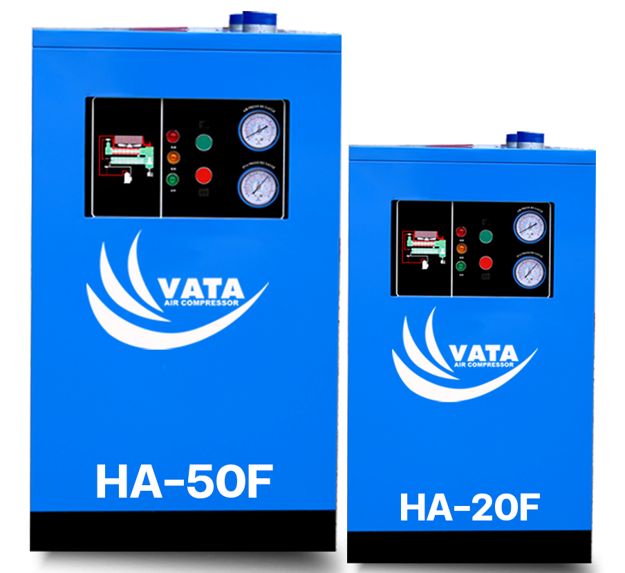 ผลิตและจำหน่าย เครื่องทำลมแห้ง Refrigerated Air Dryer แบรนด์  VATA รับประกัน 1 ปี พร้อมบริการดูแลหลังการขายและอะไหล่ทุกชิ้น จัดส่งฟรีกรุงเทพปริมณฑล